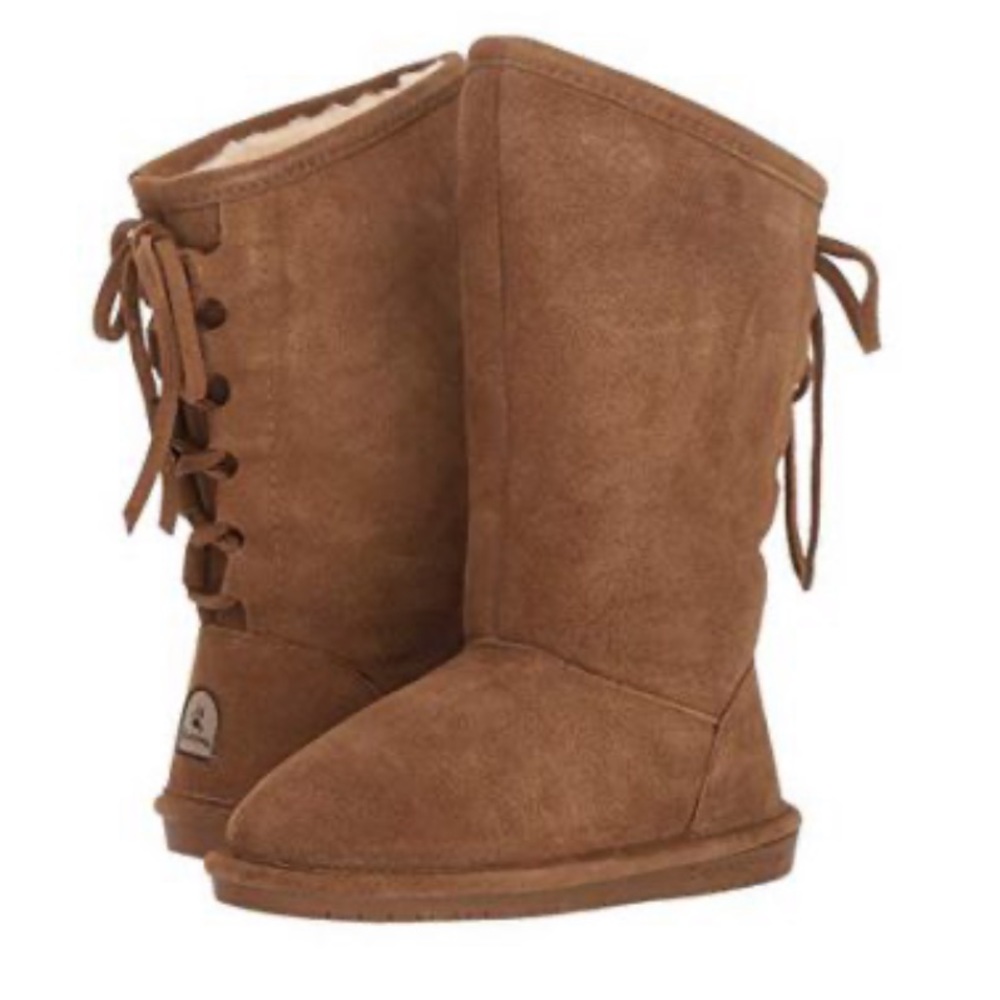 Bearpaw Phylly Ghillie lace boot genuine sheepskin